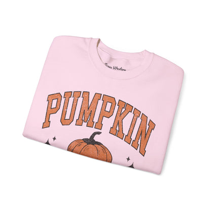 Pumpkin Season Varsity Font Crewneck - Gildan