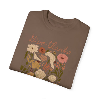 Give Thanks Boho Tee - Comfort Colors