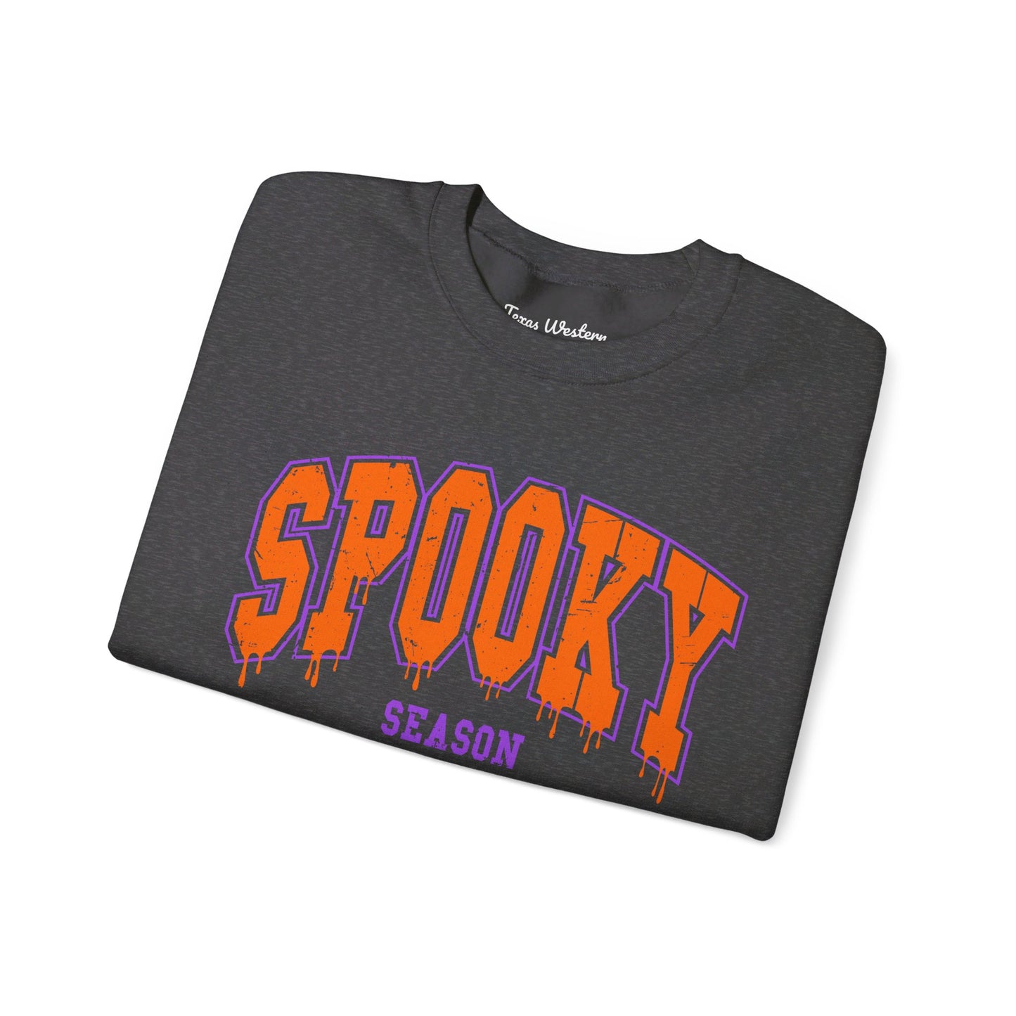 Orange Spooky Season Crewneck - Gildan