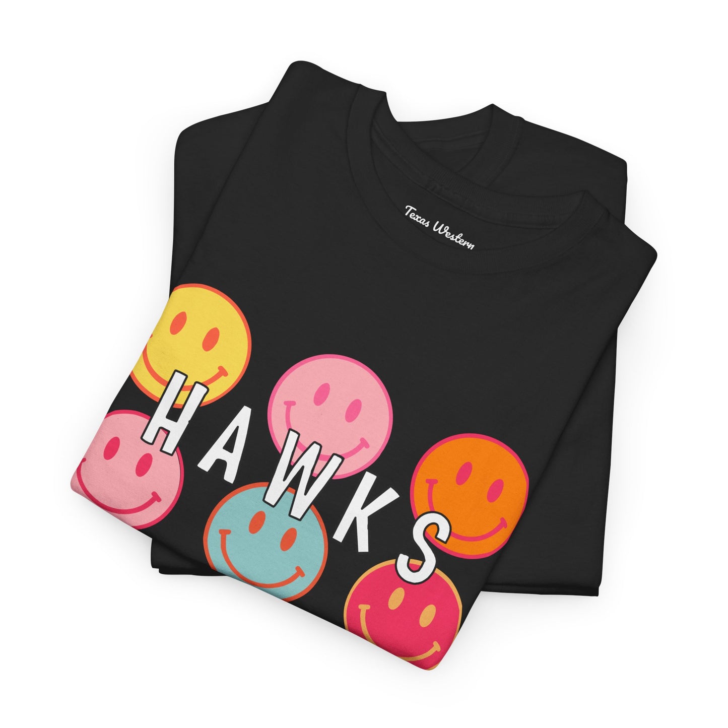 Hawks Smiley Tee  - Gildan