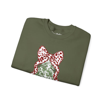 Glitter Christmas Tree Crewneck - Gildan
