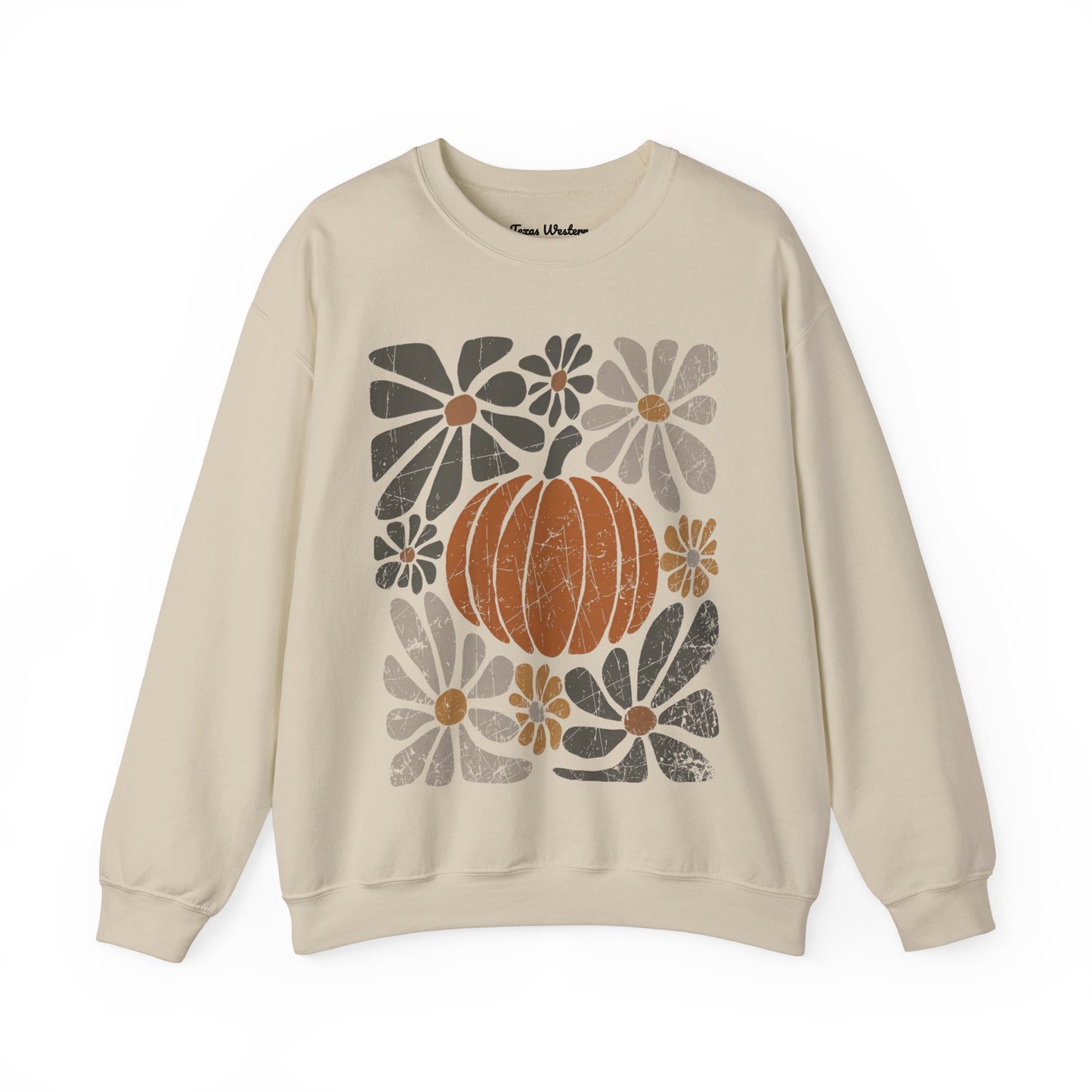 Boho Pumpkin Dark Crewneck - Gildan