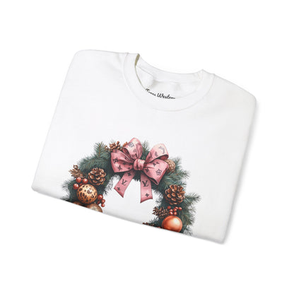 Christmas Wreath Crewneck - Gildan