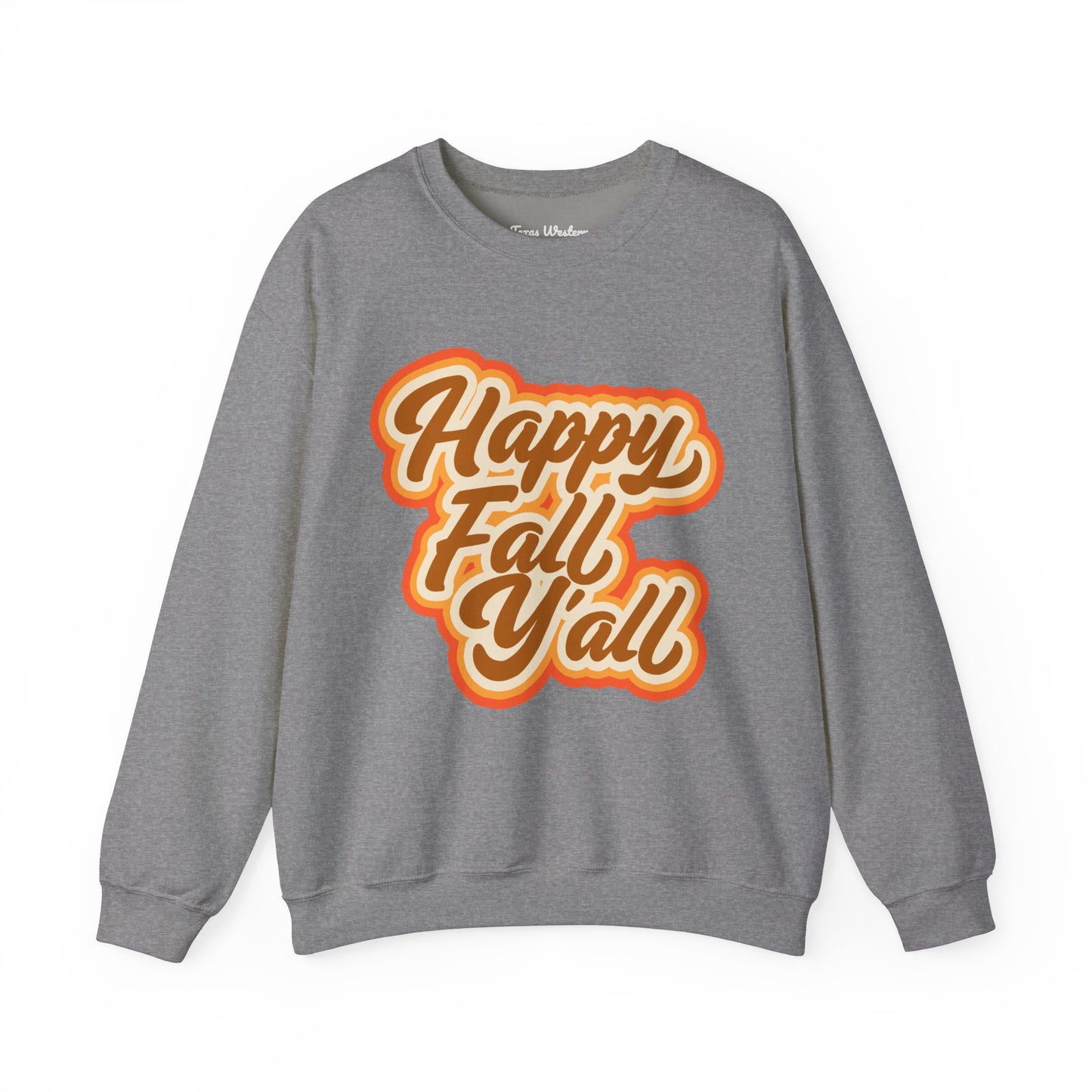 Happy Fall Y'all Crewneck - Gildan