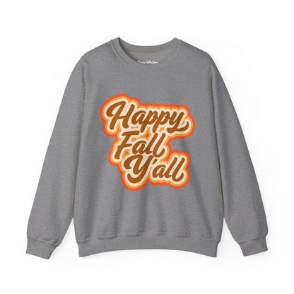 Happy Fall Y'all Crewneck - Gildan