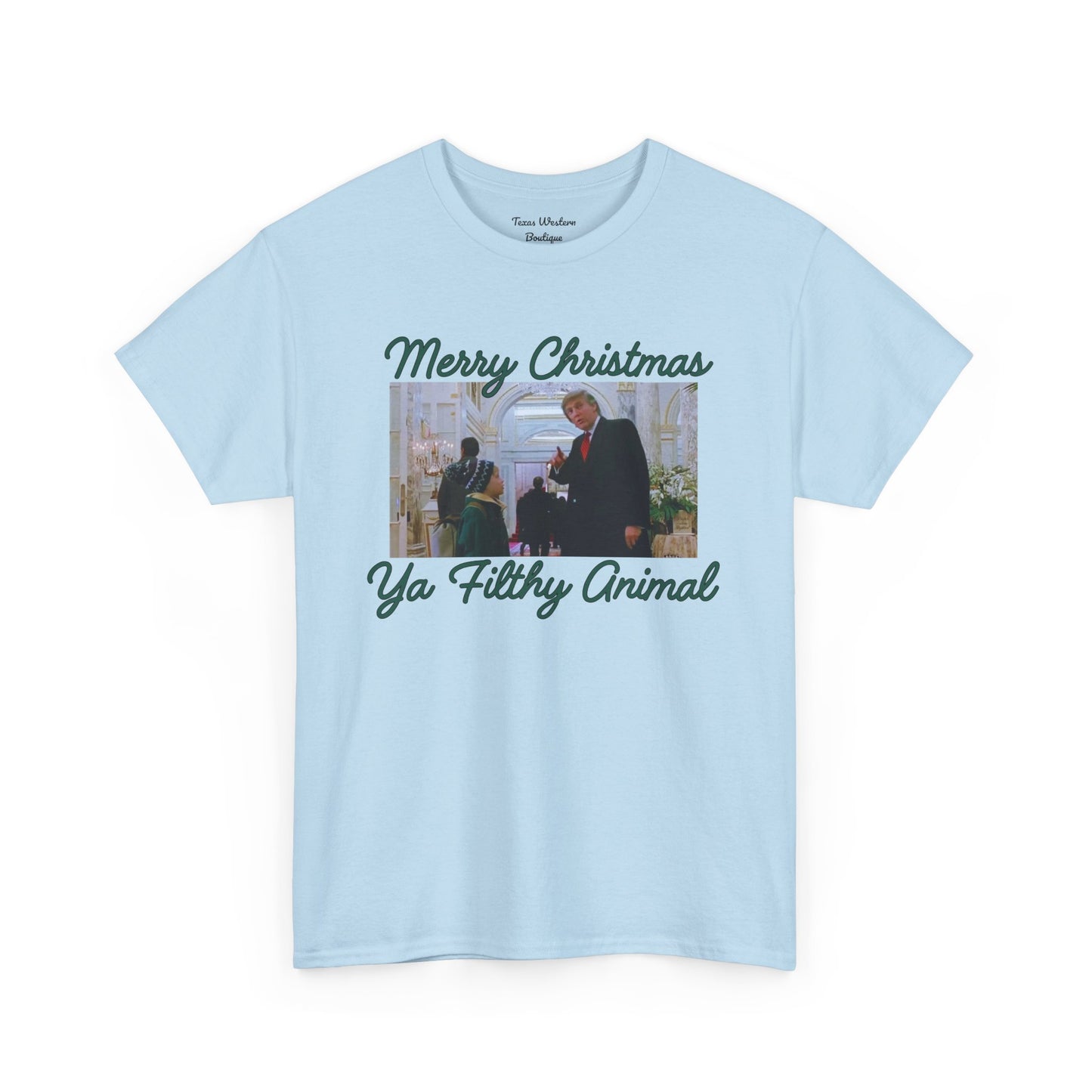Merry Christmas Ya Filthy Animal Tee - Gildan