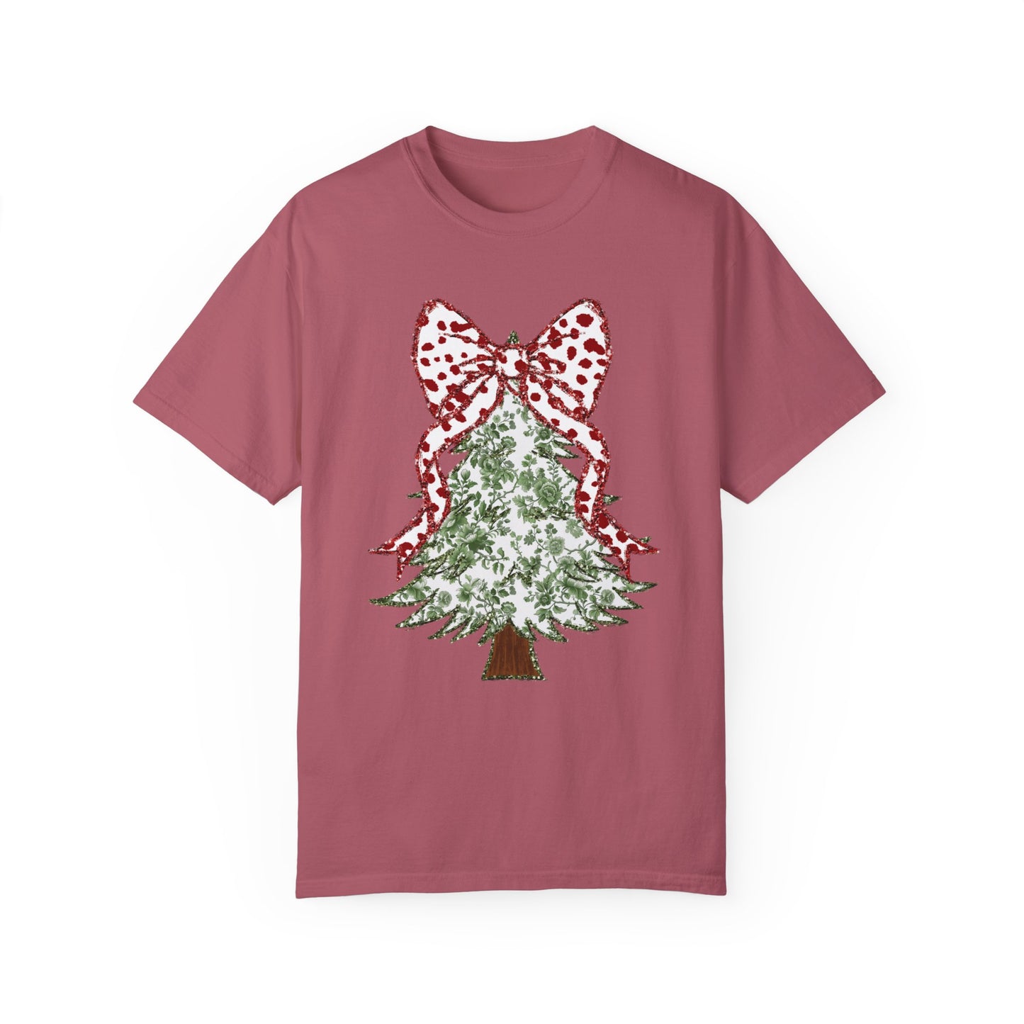 Glitter Christmas Tree Tee - Comfort Colors
