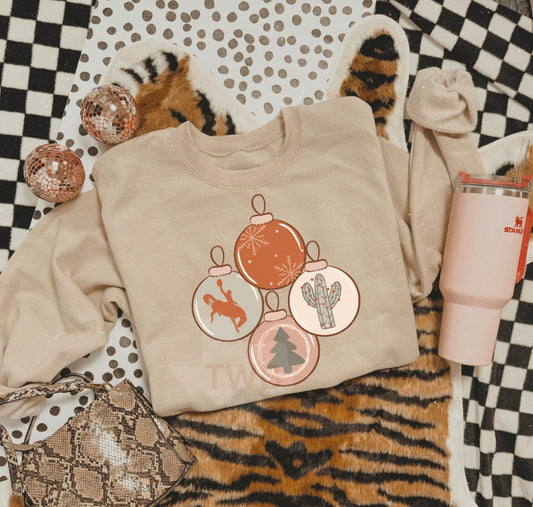 Cowboy Ornaments Crewneck - Gildan