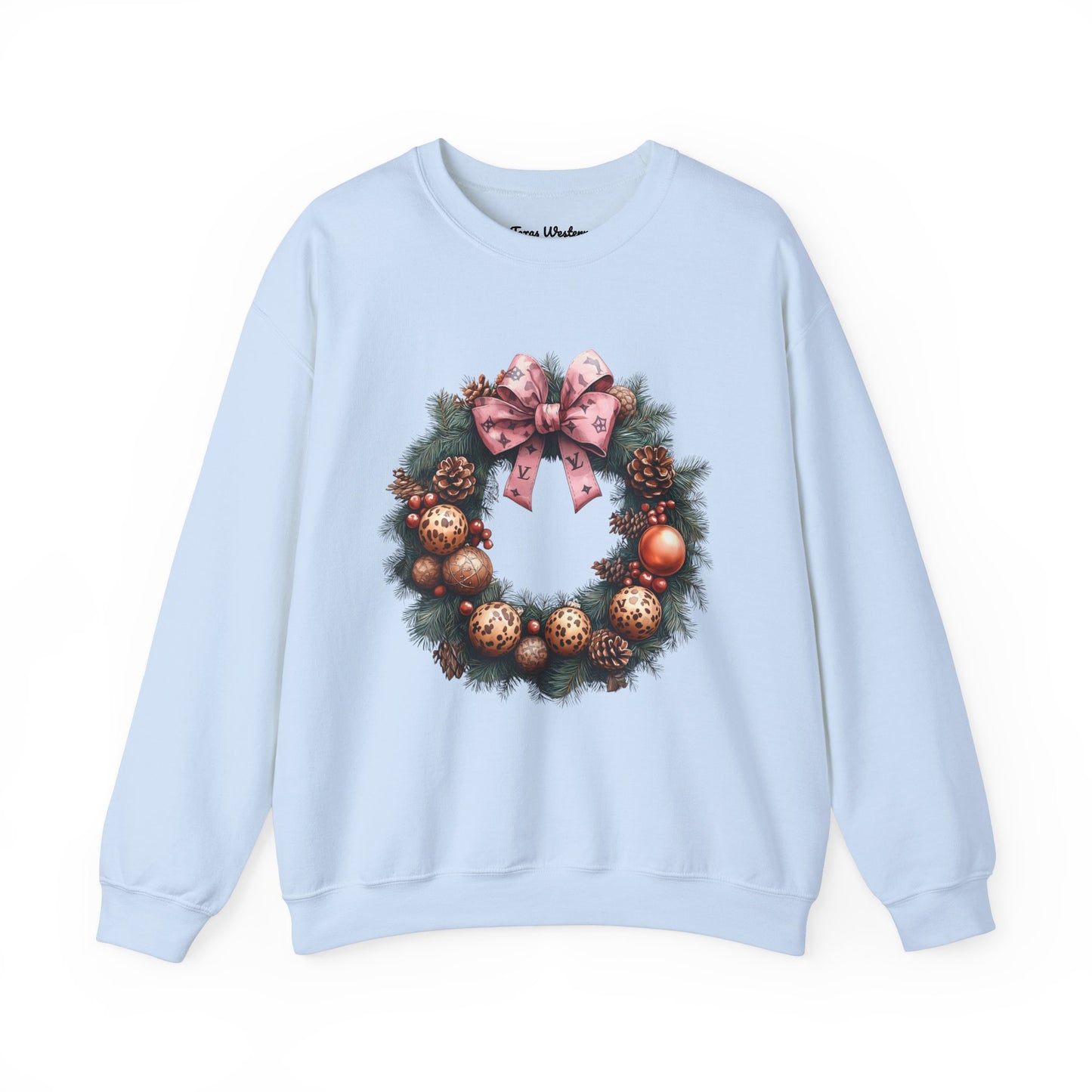 Christmas Wreath Crewneck - Gildan