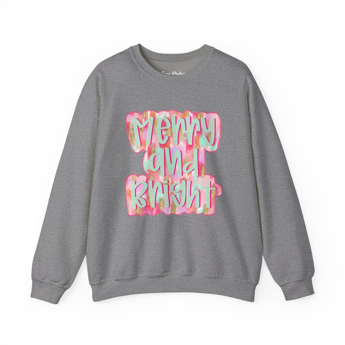 Merry & Bright Crewneck - Gildan