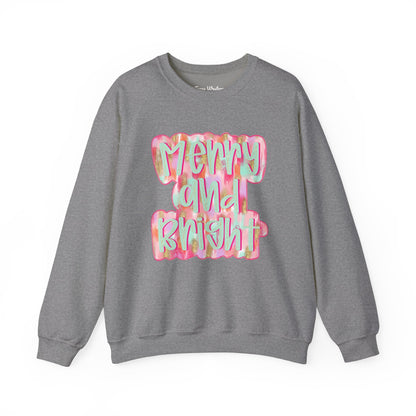 Merry & Bright Crewneck - Gildan