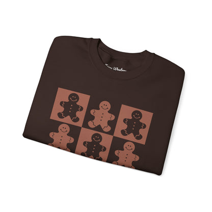 Checkered Gingerbread Crewneck - Gildan