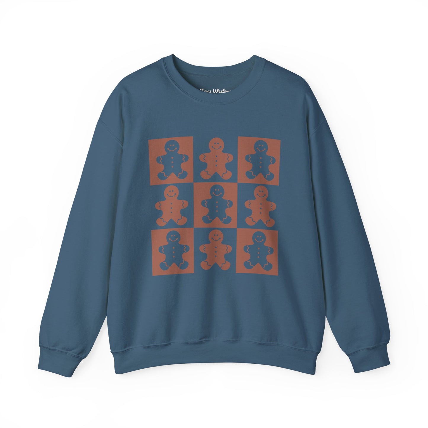 Checkered Gingerbread Crewneck - Gildan