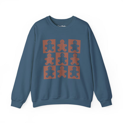 Checkered Gingerbread Crewneck - Gildan