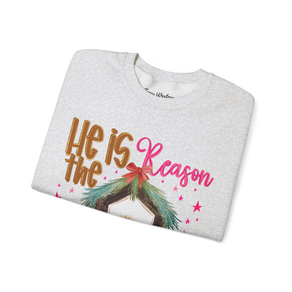 He is The Reason Crewneck - Gildan