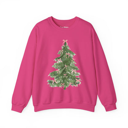 Pink Bow Christmas Crewneck - Gildan