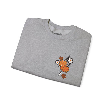 Give Thanks To The Lord Crewneck - Green - Gildan