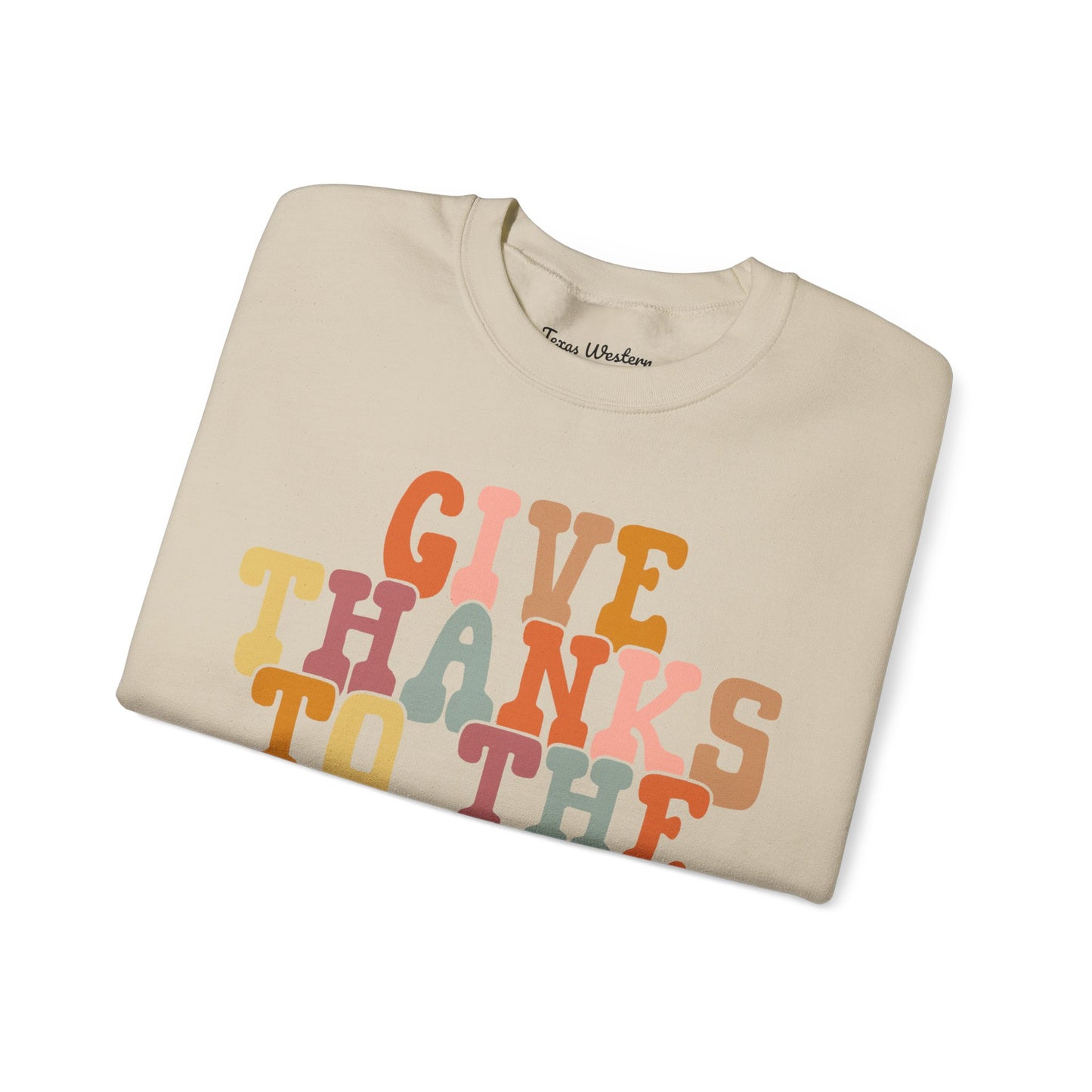 Give Thanks to the Lord Crewneck - Gildan