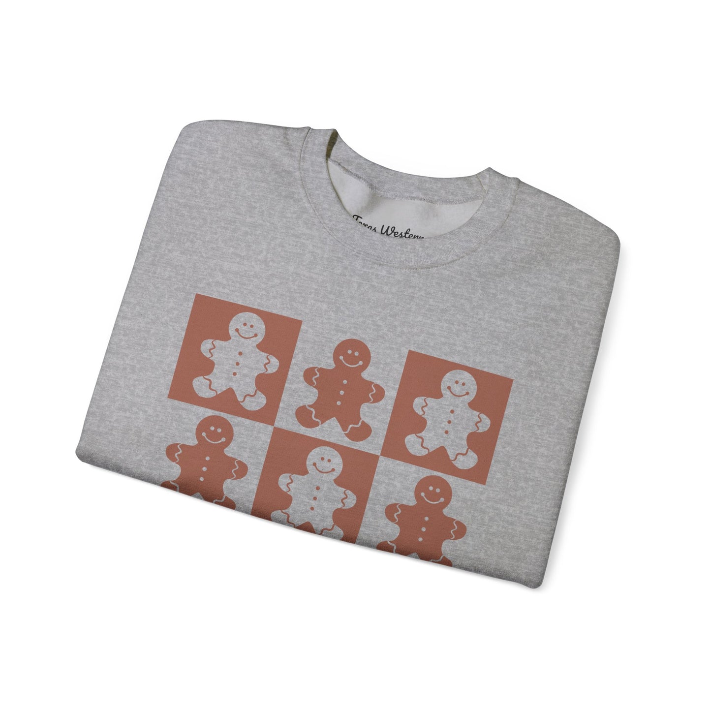 Checkered Gingerbread Crewneck - Gildan
