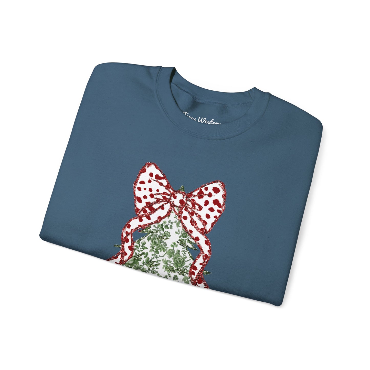 Glitter Christmas Tree Crewneck - Gildan