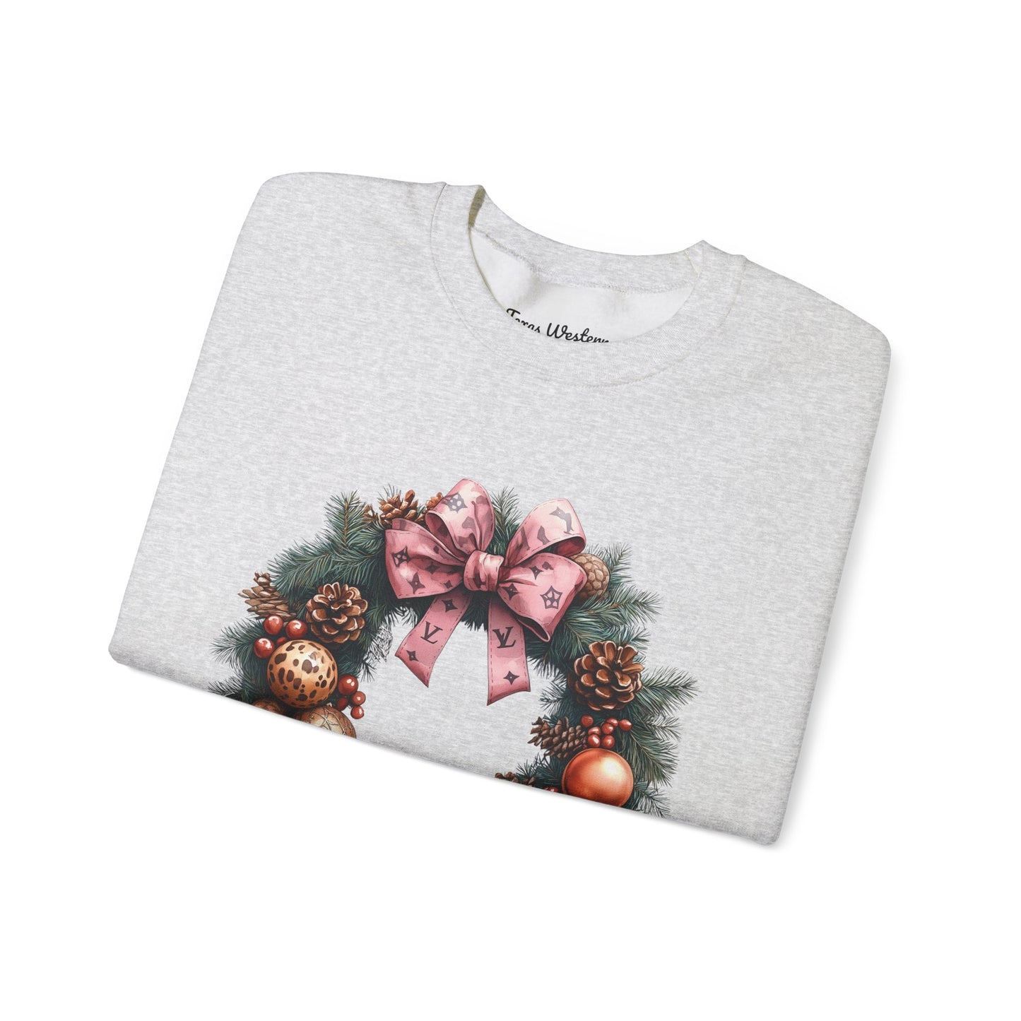Christmas Wreath Crewneck - Gildan