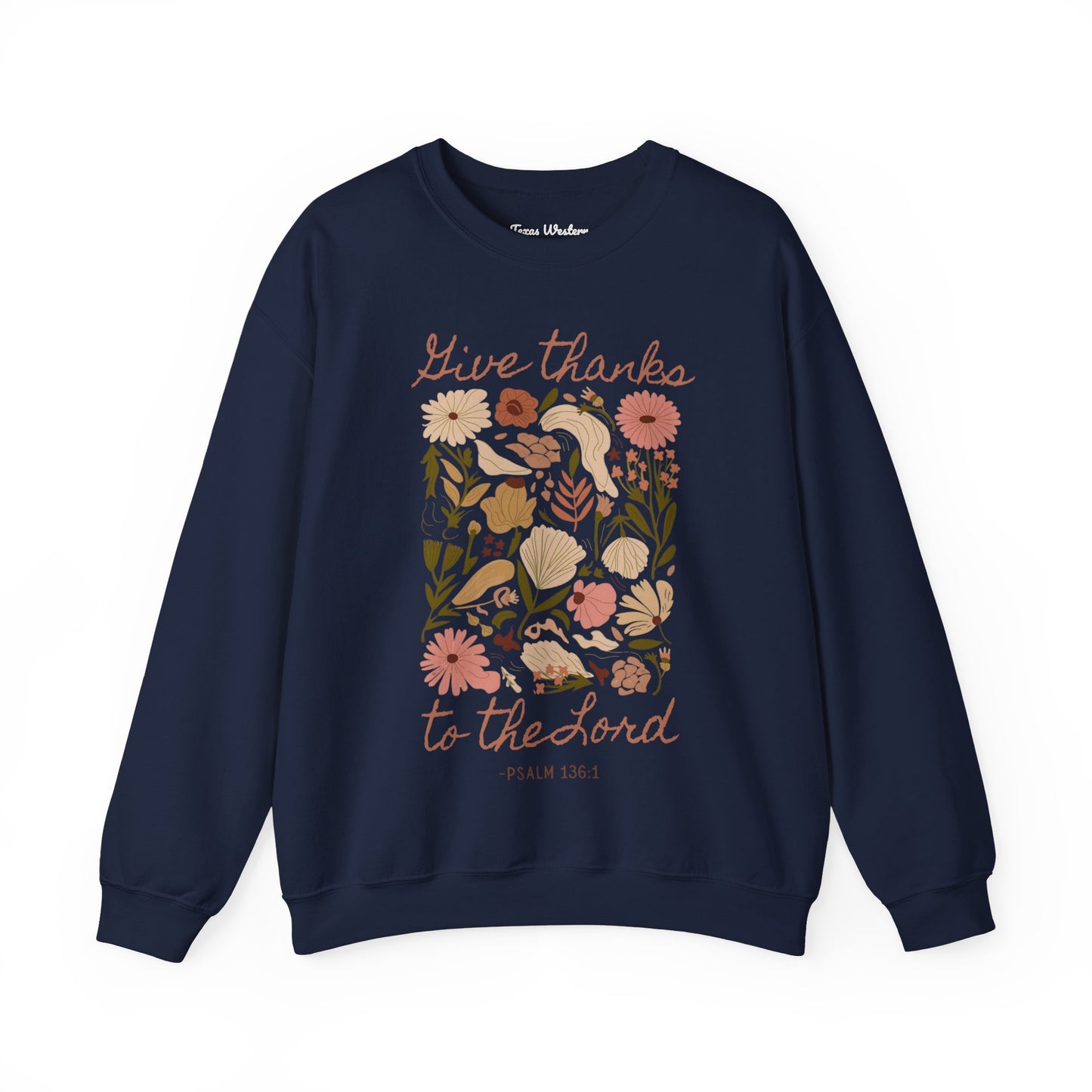 Give Thanks Boho Crewneck - Gildan