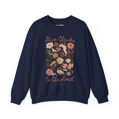 Give Thanks Boho Crewneck - Gildan