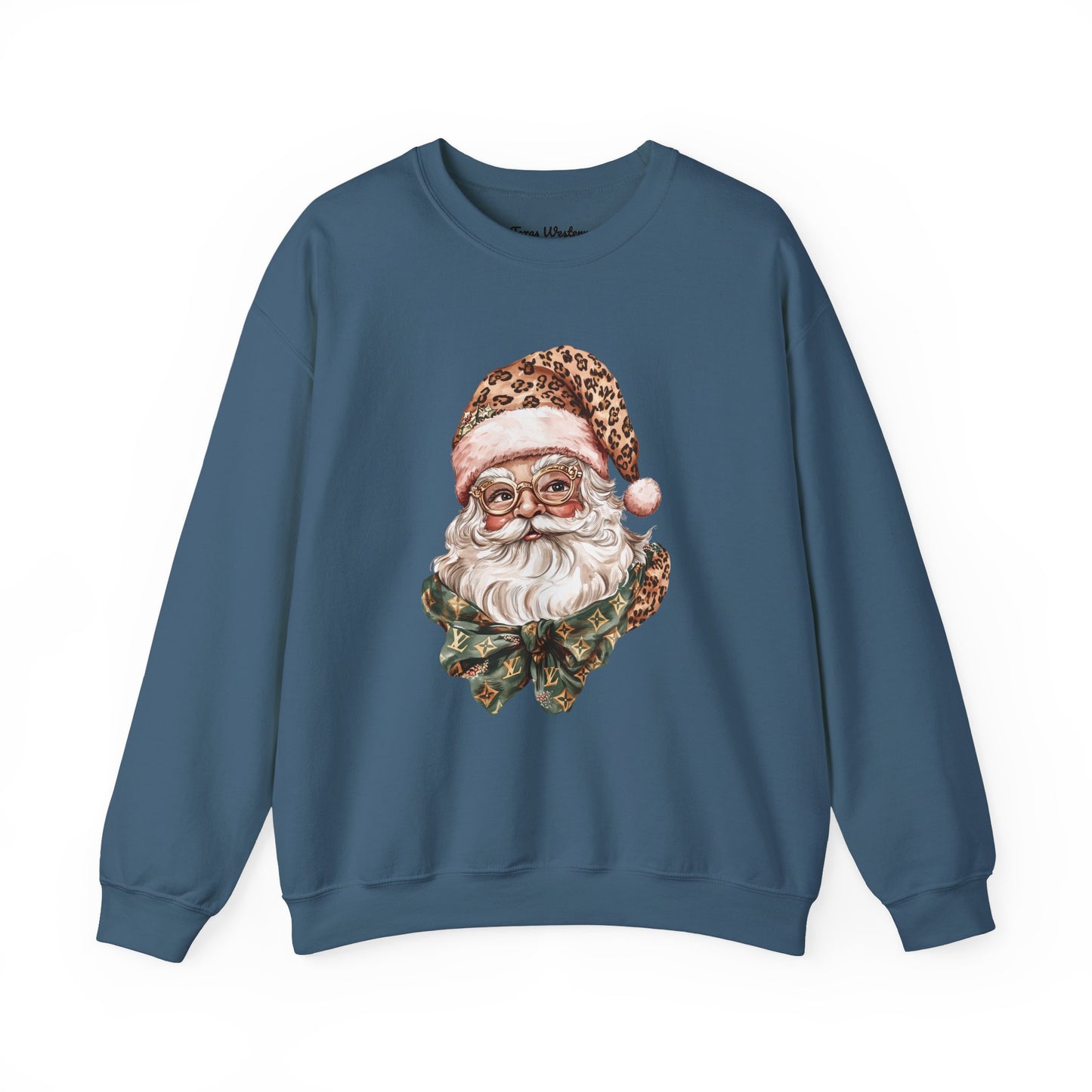 Cheetah Santa Crewneck - Gildan
