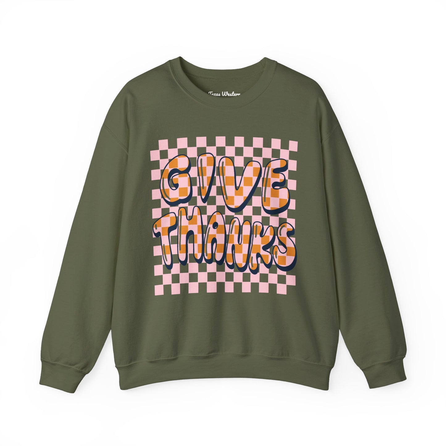 Give Thanks Crewneck - Gildan