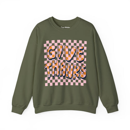 Give Thanks Crewneck - Gildan