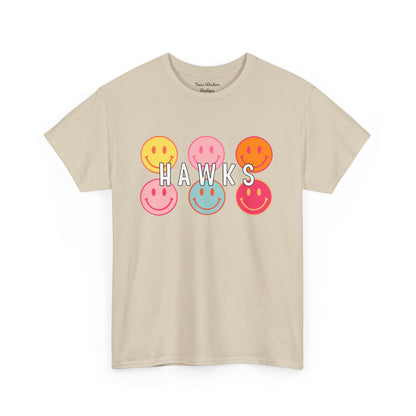 Hawks Smiley Tee  - Gildan
