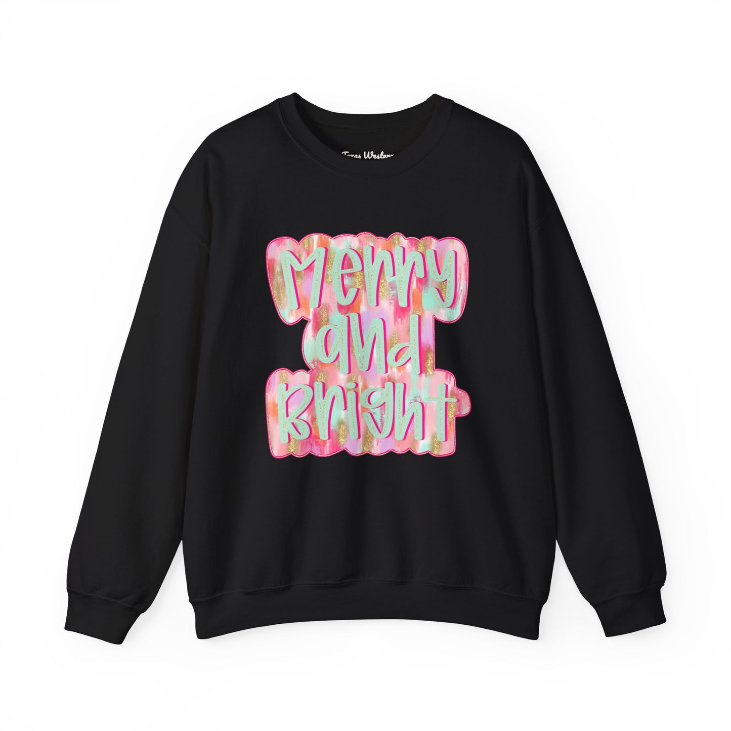 Merry & Bright Crewneck - Gildan