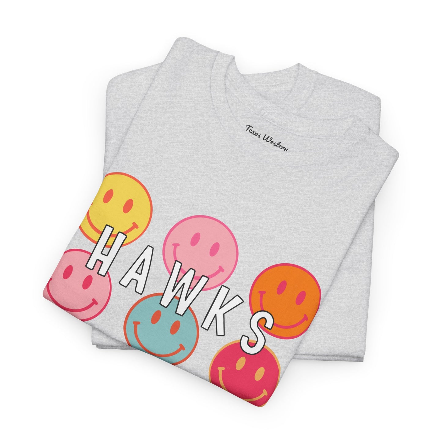 Hawks Smiley Tee  - Gildan
