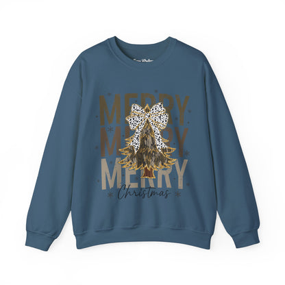 Camo Merry Christmas Crewneck - Gildan