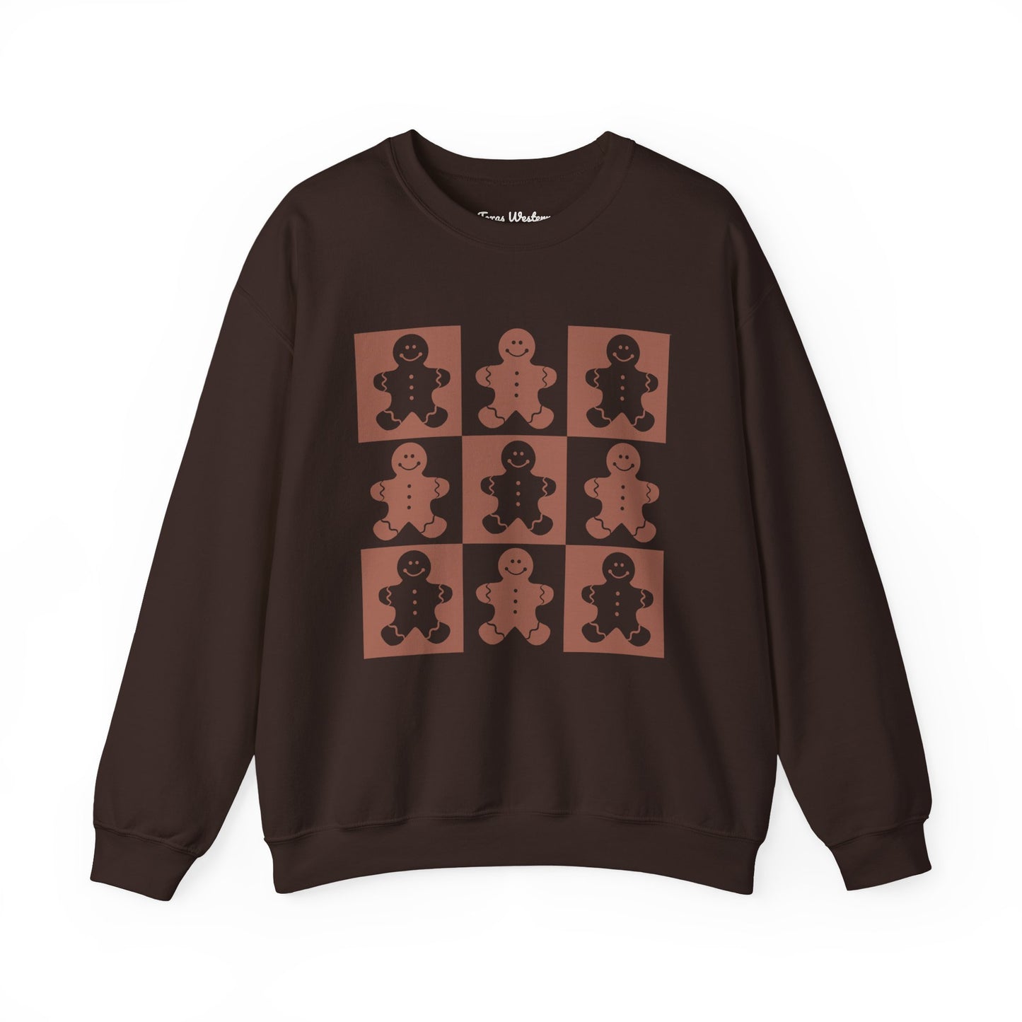 Checkered Gingerbread Crewneck - Gildan