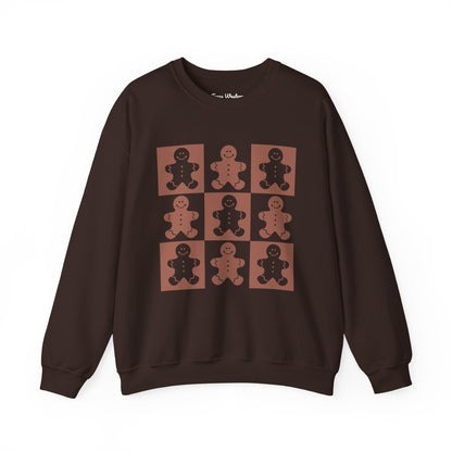 Checkered Gingerbread Crewneck - Gildan