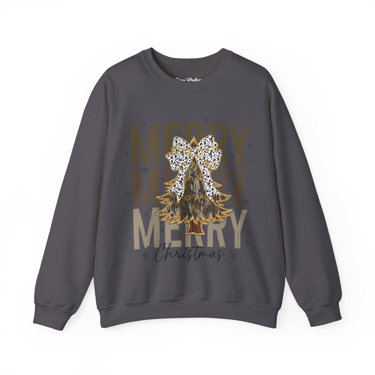 Camo Merry Christmas Crewneck - Gildan