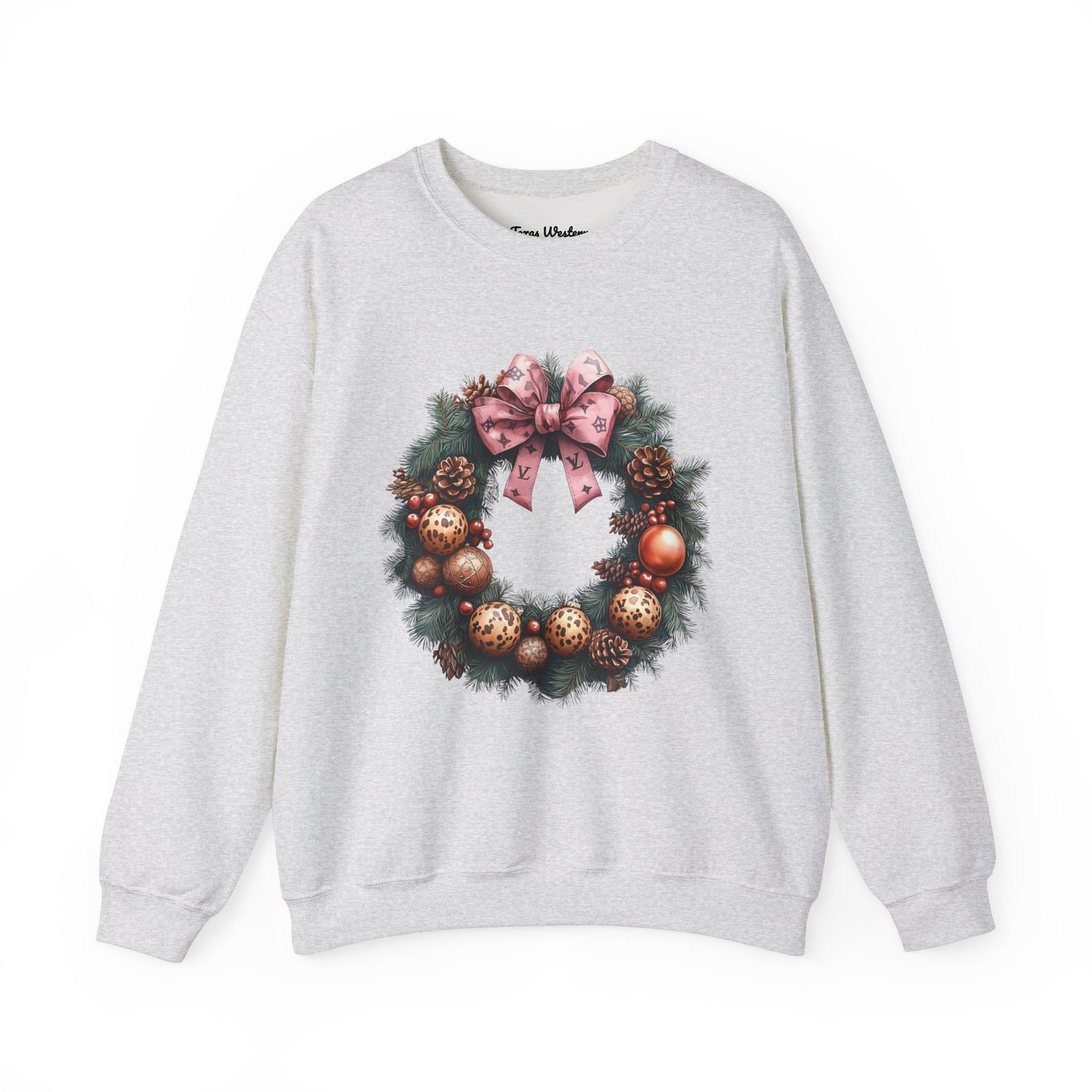 Christmas Wreath Crewneck - Gildan