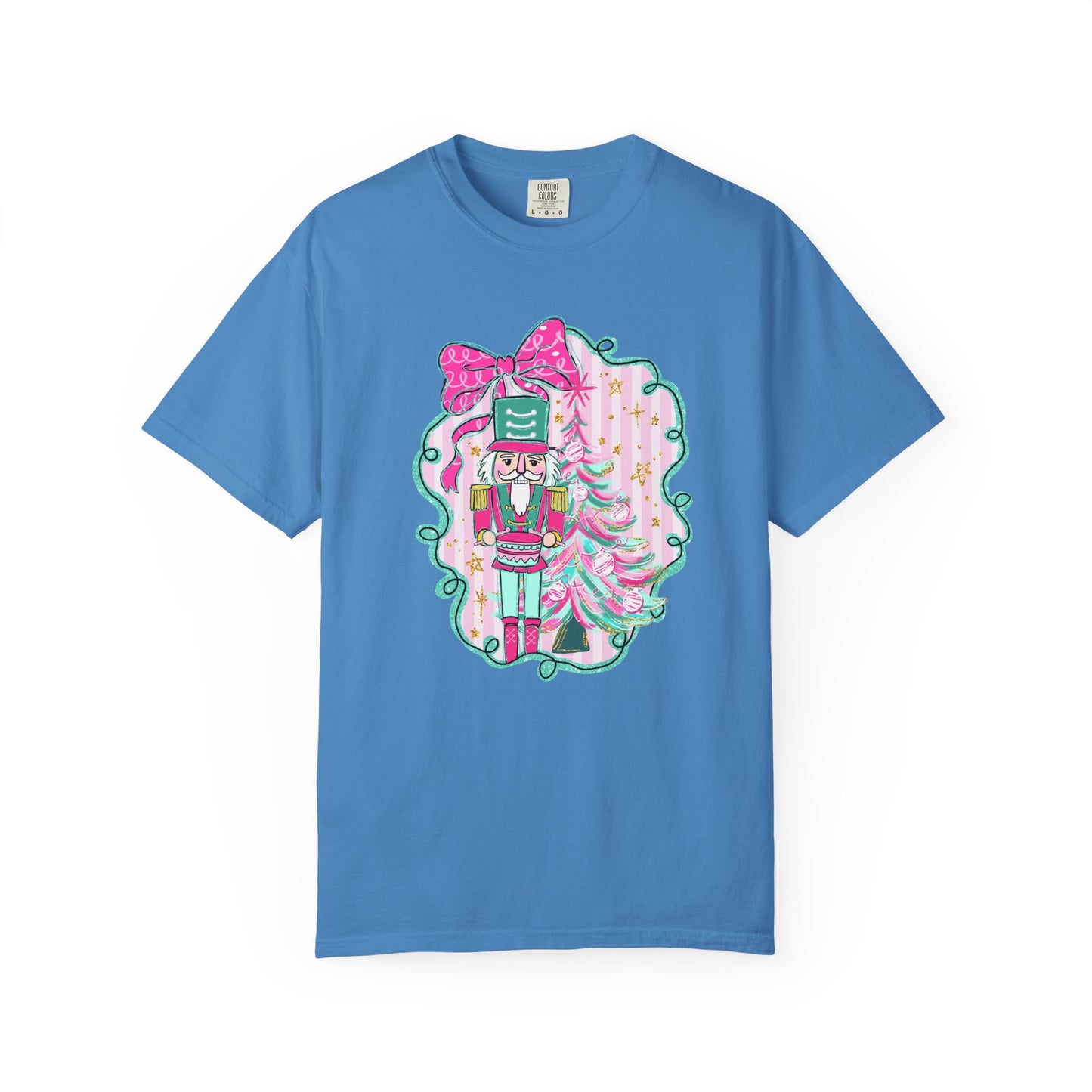 Pink Bow Nutcracker Tee - Comfort Colors
