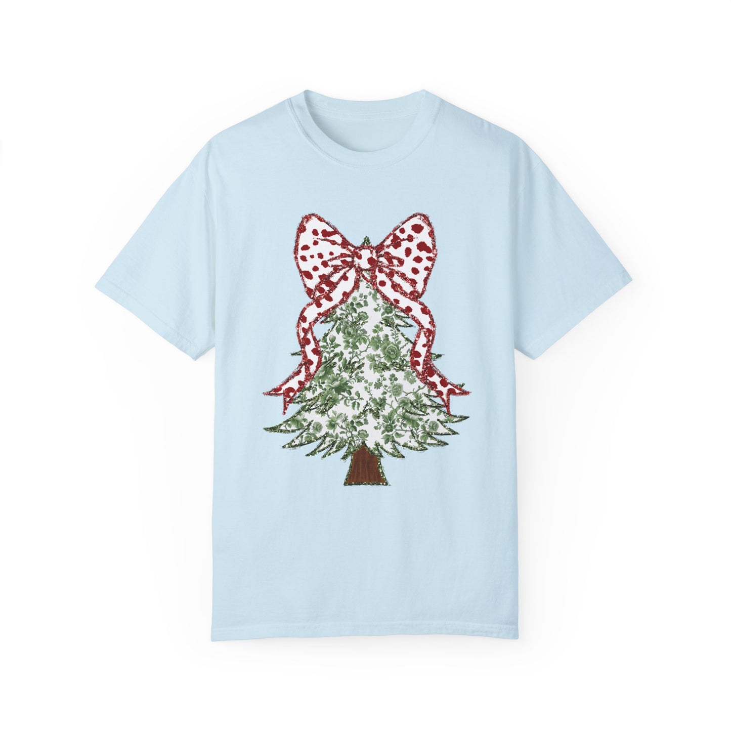 Glitter Christmas Tree Tee - Comfort Colors