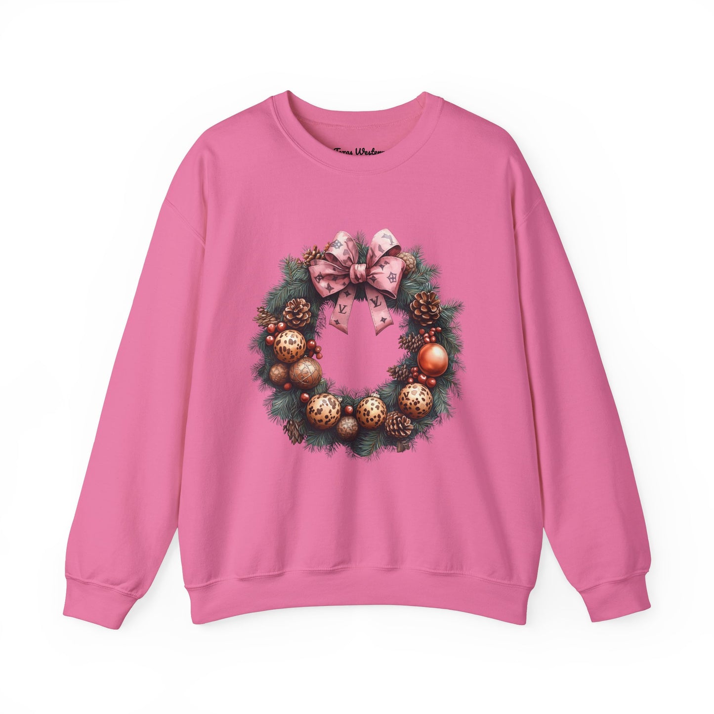 Christmas Wreath Crewneck - Gildan