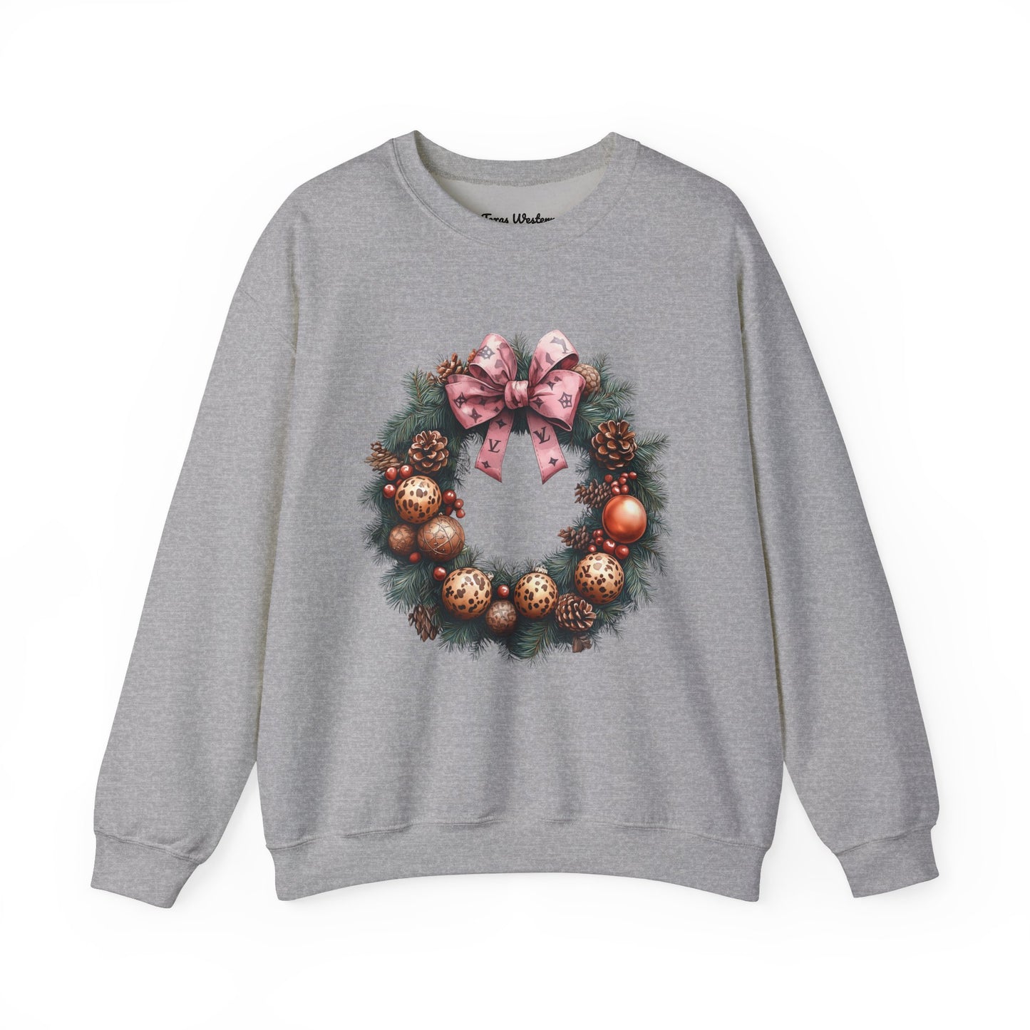 Christmas Wreath Crewneck - Gildan