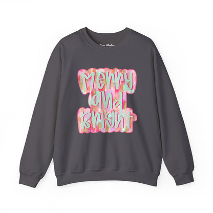 Merry & Bright Crewneck - Gildan
