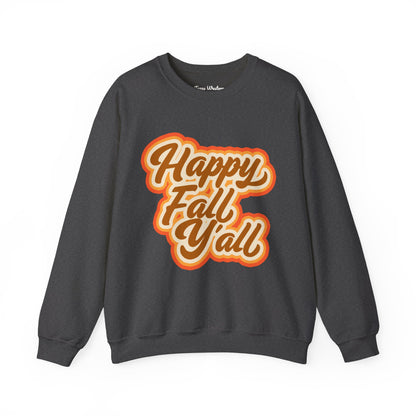 Happy Fall Y'all Crewneck - Gildan