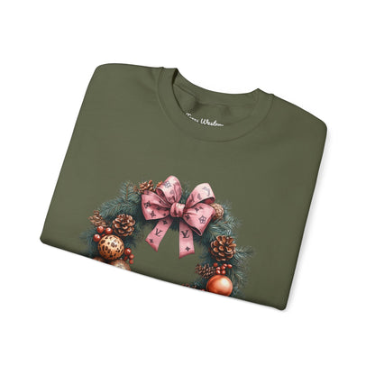 Christmas Wreath Crewneck - Gildan