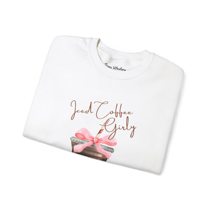 Iced Coffee Girly Crewneck - Gildan