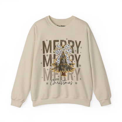 Camo Merry Christmas Crewneck - Gildan