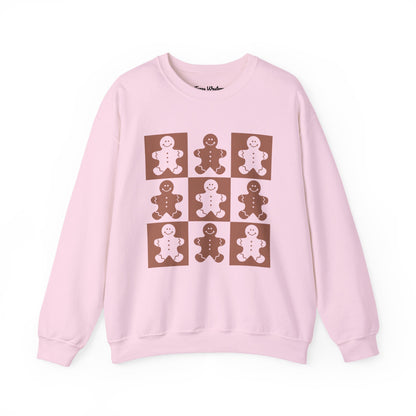 Checkered Gingerbread Crewneck - Gildan