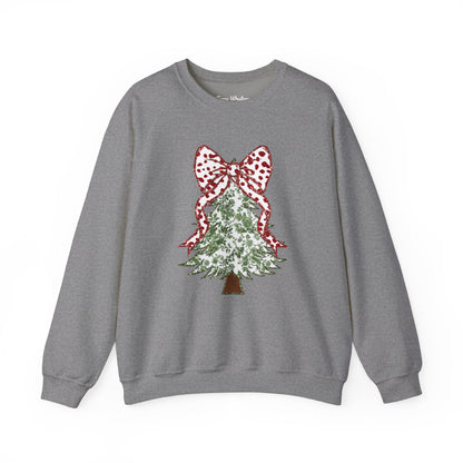 Glitter Christmas Tree Crewneck - Gildan