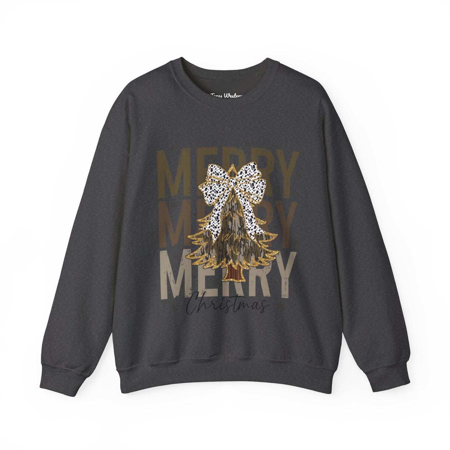 Camo Merry Christmas Crewneck - Gildan